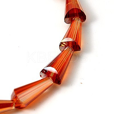 Electorplated Glass Beads EGLA-E001-M-1