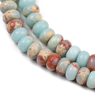 Synthetic Aqua Terra Jasper Beads Strands G-P237-03-1