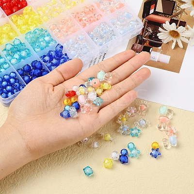 392Pcs 24 Style Transparent Acrylic Beads TACR-YW0001-27-1