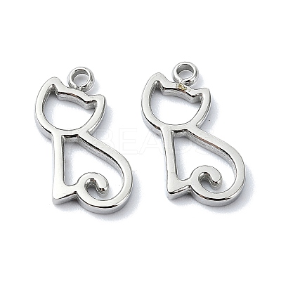 Non-Tarnish 304 Stainless Steel Charms STAS-L022-358P-1