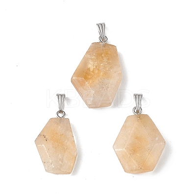 Natural Mixed Stone Pendants G-F739-02P-1