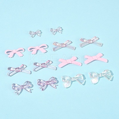 70Pcs 7 Styles Opaque & Transparent Acrylic Beads MACR-FS0002-14-1