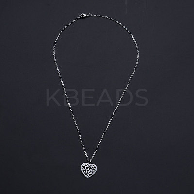 Non-Tarnish 201 Stainless Steel Pendant Necklaces LS-NJEW-S105-JN564-40-1-1