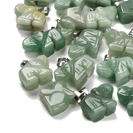 Natural Green Aventurine Pendants G-B127-05P-02-1