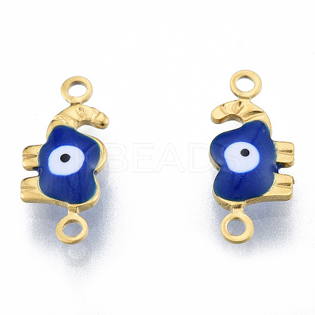 Ion Plating(IP) 304 Stainless Steel Enamel Connector Charms LS-STAS-N092-177A-1