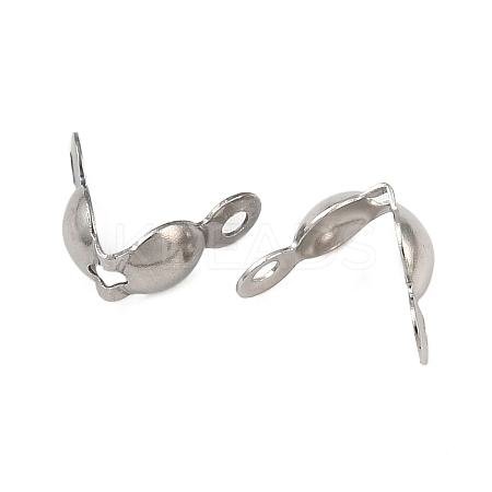 Tarnish Resistant Stainless Steel Bead Tips X-STAS-R061-01-1
