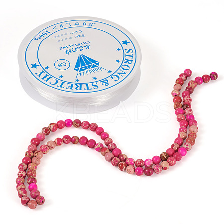 DIY Natural Regalite/Imperial Jasper/Sea Sediment Jasper Beads Bracelets  Making KIts DIY-TA0002-69F-1