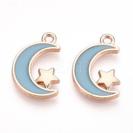 Alloy Enamel Pendants ENAM-T022-09A-1