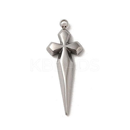 Non-Tarnish 304 Stainless Steel Pendants STAS-L022-321P-1