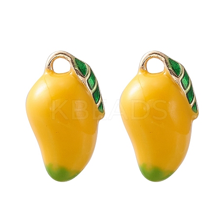 2Pcs Brass Enamel Charms KK-YW0001-89-1