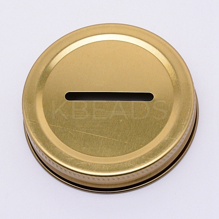 Tinplate Coin Slot Bank Lids FIND-WH0047-14A-1