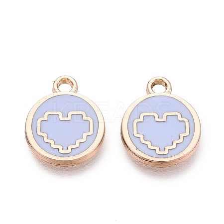 Alloy Enamel Pendants ENAM-Q002-01G-02-1