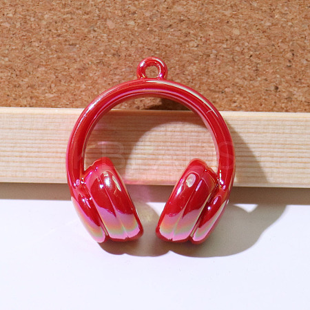 UV Plating Opaque Acrylic Pendants SACR-FZC0001-001H-1