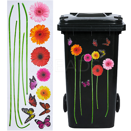 PVC Self Adhesive Wall Decorative Stickers STIC-WH0002-037-1