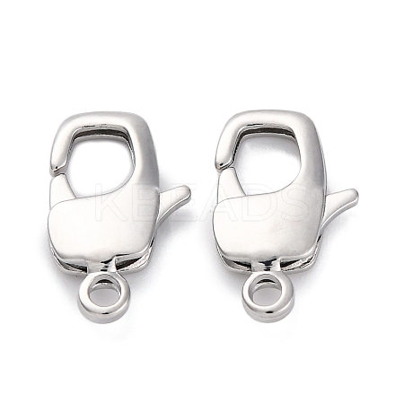 Brass Lobster Claw Clasps X-KK-H513-01A-P-1