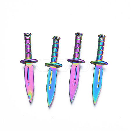 Rainbow Color Alloy Pendants PALLOY-N156-210-1