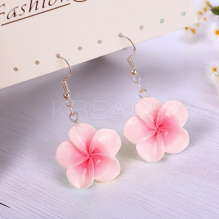 Flower Resin Dangle Earrings FS-WG2DDFE-03-1
