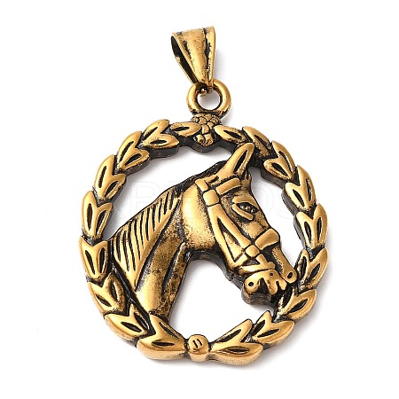 304 Stainless Steel Pendants STAS-Z067-01G-1