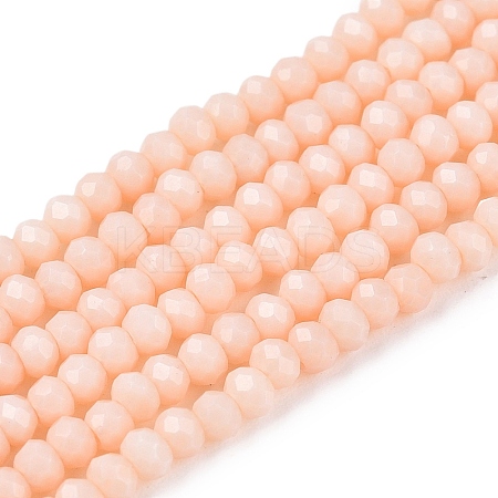 Opaque Solid Color Imitation Jade Glass Beads Strands LS-EGLA-A044-P1mm-D05-1