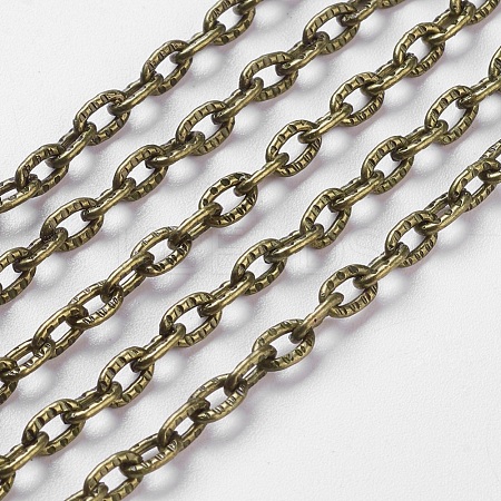 Iron Textured Cable Chains CH-S065-AB-FF-1