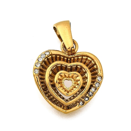 304 Stainless Steel Pendants STAS-Q360-07C-G-1