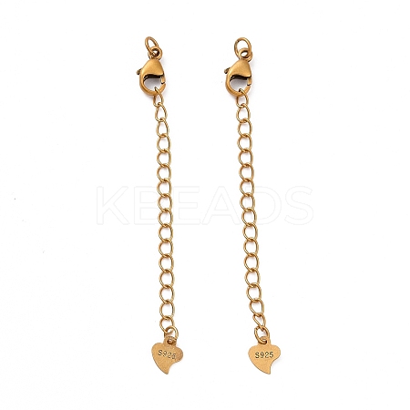 925 Sterling Silver Chain Extenders STER-D036-37AG-1