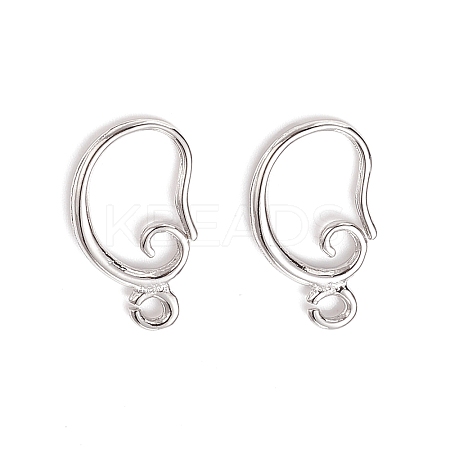Brass Earring Hooks LS-KK-F828-02P-1