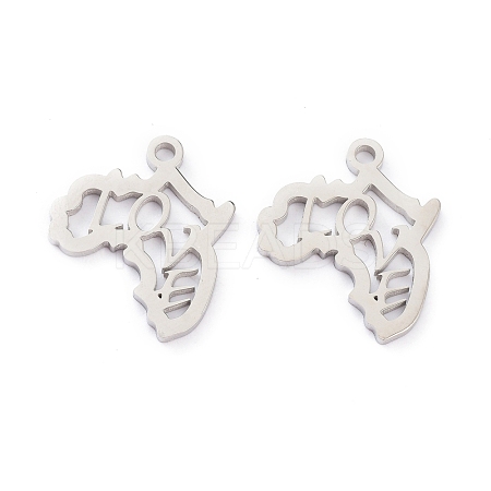 Non-Tarnish 304 Stainless Steel Pendants STAS-D007-03S-1