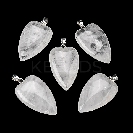 Natural Quartz Crystal Pendants G-F820-04P-16-1