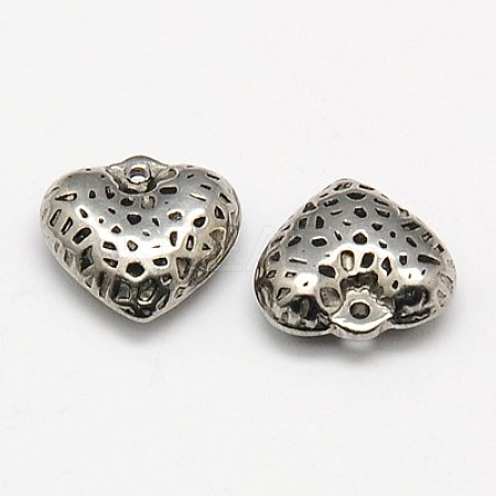 304 Stainless Steel Textured Charms STAS-K002-37A3-1