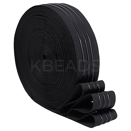 10 Yards Polyester Antislip Grosgrain Ribbon OCOR-BC0007-62A-1