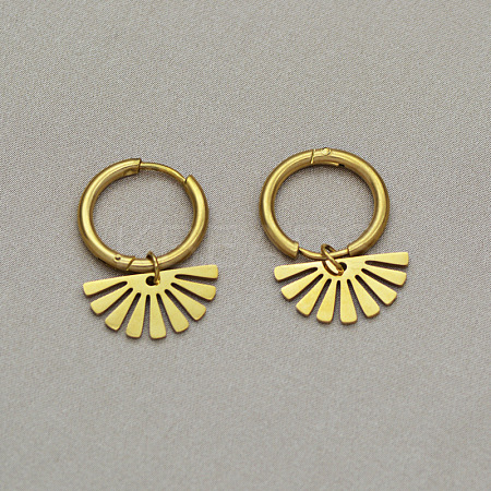 304 Stainless Steel Hoop Earrings WGD8CF2-02-1