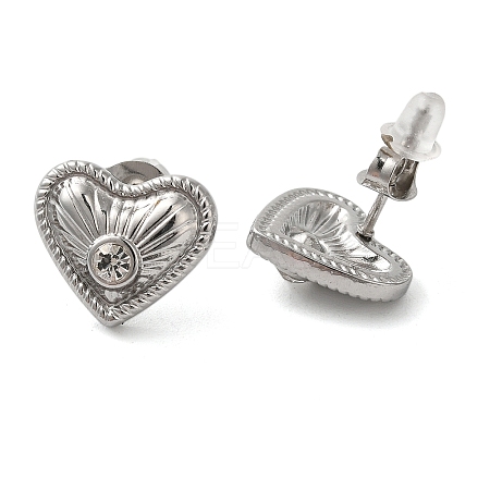 Non-Tarnish 304 Stainless Steel Stud Earrings EJEW-U001-05P-03-1