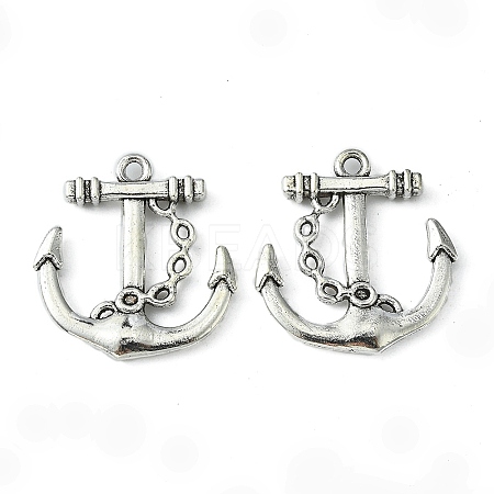 Tibetan Style Alloy Anchor Pendants LS-X-TIBEP-839-AS-NR-1
