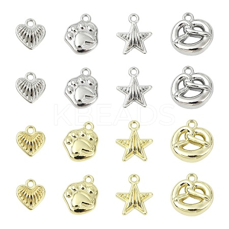 32Pcs 8 Styles Alloy Pendants FIND-CJ0004-20-1