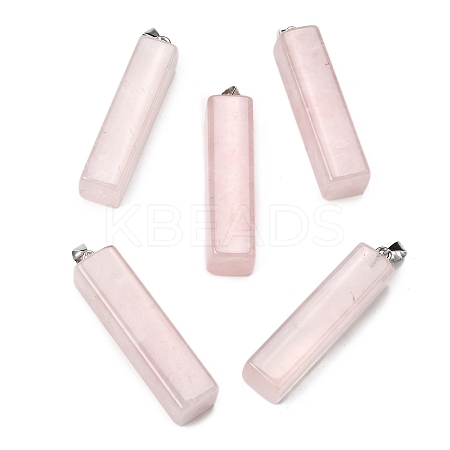 Natural Rose Quartz Big Pendants G-F820-03P-05-1