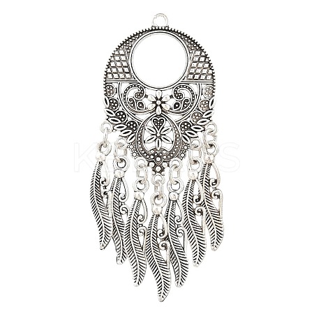 Tibetan Style Alloy Big Pendants AL-CBAAECB-02AS-G-1