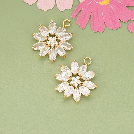 Brass Pendants KK-V006-01G-02-1