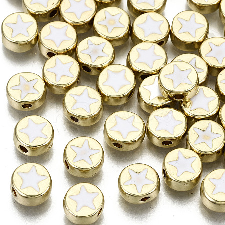 Alloy Enamel Beads X-ENAM-S122-031-RS-1