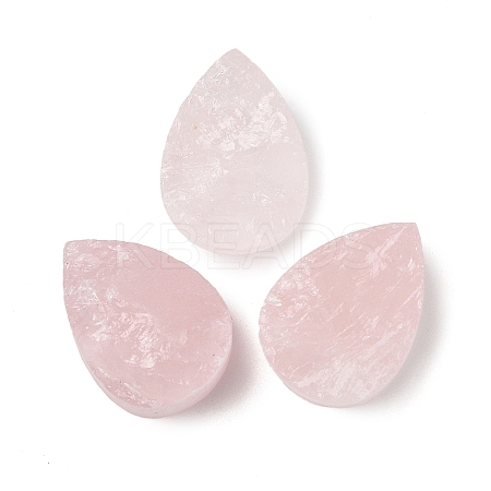 Natural Rose Quartz Cabochons G-K338-40A-02-1