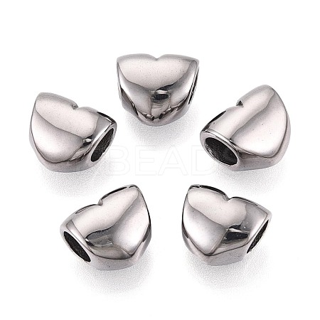 304 Stainless Steel European Style Large Hole Beads STAS-T072-141P-1