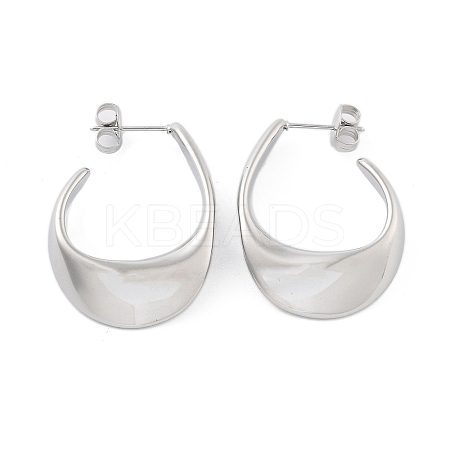 Non-Tarnish 304 Stainless Steel Twist Teardrop Stud Earrings EJEW-P258-25P-1