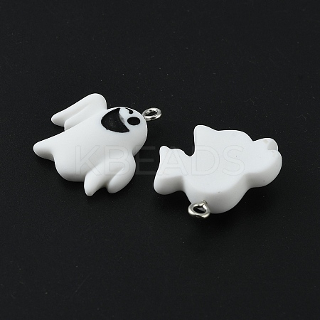 Halloween Themed Opaque Resin Pendants LS-RESI-CJC0006-028C-1