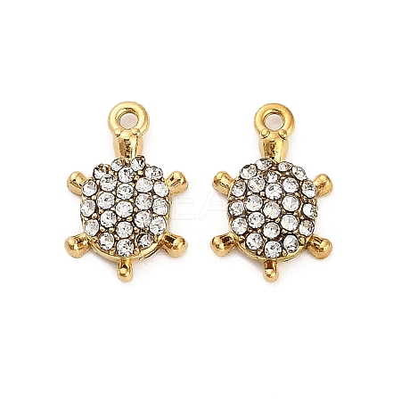 304 Stainless Steel Crystal Rhinestone Pendant STAS-U047-13G-1