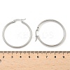 Tarnish Resistant 304 Stainless Steel Hoop Earrings X-EJEW-F105-08P-4