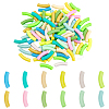 120Pcs 12 Style Opaque Acrylic Beads MACR-FH0001-17-1