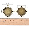 Vintage Tibetan Style Alloy Pendant Cabochon Settings LS-TIBEP-M018-92AB-NF-3