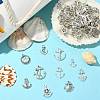 100Pcs 10 Styles Tibetan Style Alloy Charms TIBEP-CJ0001-54-5
