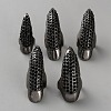 Alloy Rhinestone Women Finger Nail Rings RJEW-WH0002-24B-1