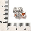 Brass Micro Pave Cubic Zirconia Pendants KK-M301-03P-3